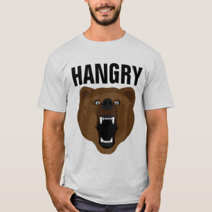 T-Shirt med hungrig grizzlybjörn