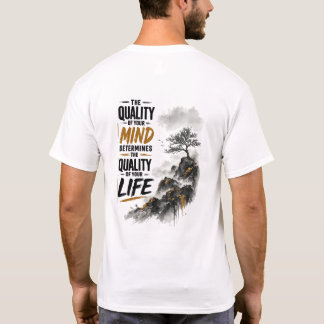 T-Shirt med Inspirerande Grafik om Din Sinneskvali