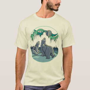 T-shirt med isbjörnskonst Första nationernas konst