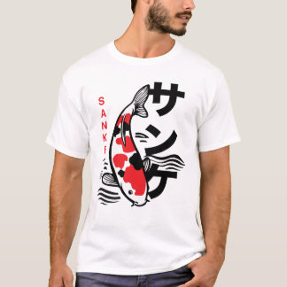 T-shirt med Japansk Sanke Karpfisk