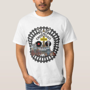 T-shirt med järnvägs tåg