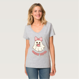 T-shirt med kaffedryckande spöke