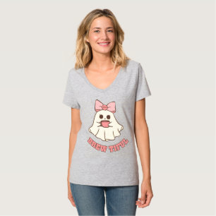 T-shirt med kaffedryckande spöke