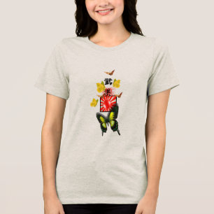 T-shirt med kanji och japansk flagga