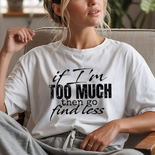 T-Shirt med kantig grafik och rolig & vass slogan