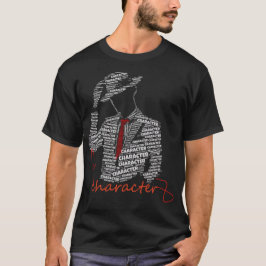 T-shirt med karaktärstypografi | Siluett av gentle