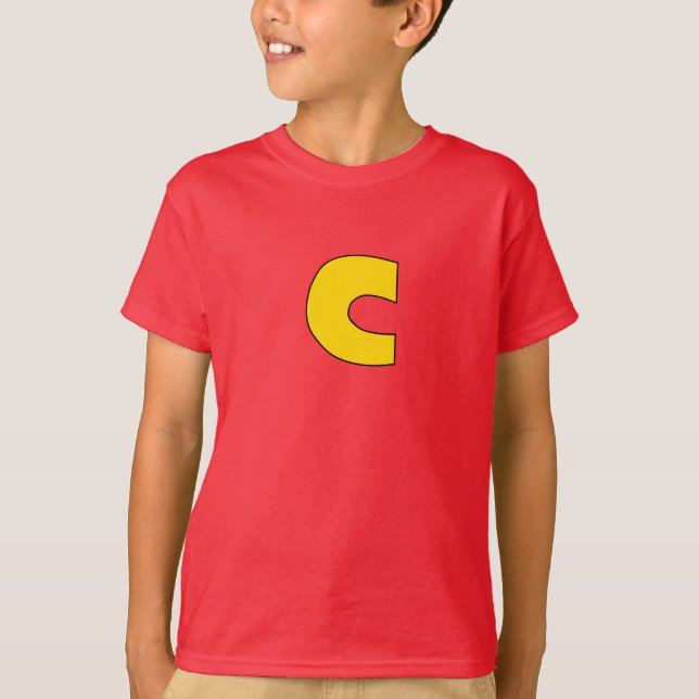 T-shirt med Kids' Cosmo Cat-logotyp (Framsida)