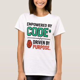 T-shirt med kod med mening