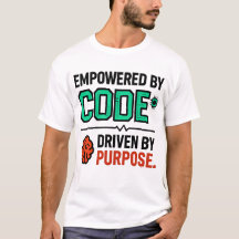 T-shirt med Kod Med Syfte