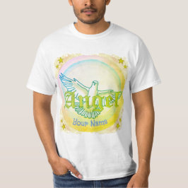 T-shirt med kristen ängelduva