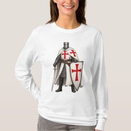 T-shirt med långa ärmar för kvinnor med Tempelridd
