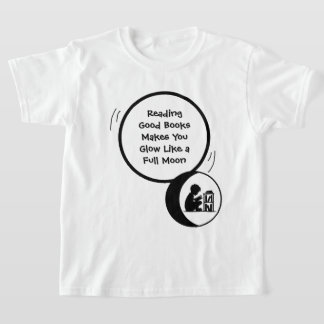 T-shirt med läsande citat för barn