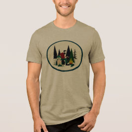 T-shirt med lättillgänglig varg