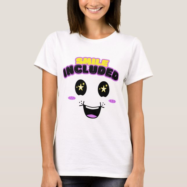 T-shirt med leende inkluderat (Framsida)