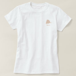 T-Shirt med liten minimal orange fjäril