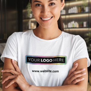 T-shirt med logotyp för kvinnors företagande och w