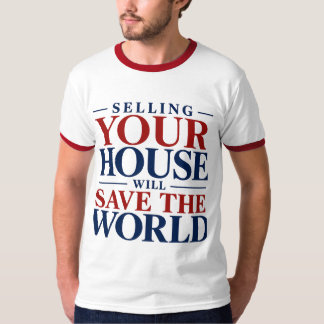 T-shirt med logotyp framtill - Rädda Världen