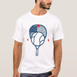 T-shirt med logotyp tennis och flagga america
