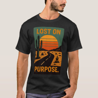 T-shirt med Lost On Purpose