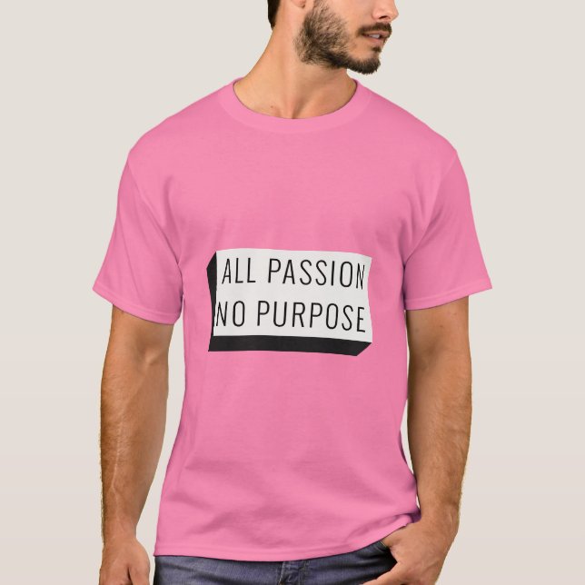 T-shirt med lustig men nihilistisk slogan (Framsida)