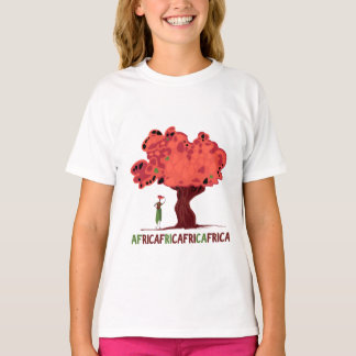 T-shirt med mahogny och kvinnor från Afrika