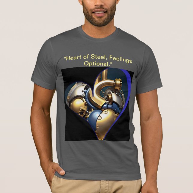 T-Shirt med mekaniskt hjärta (Framsida)