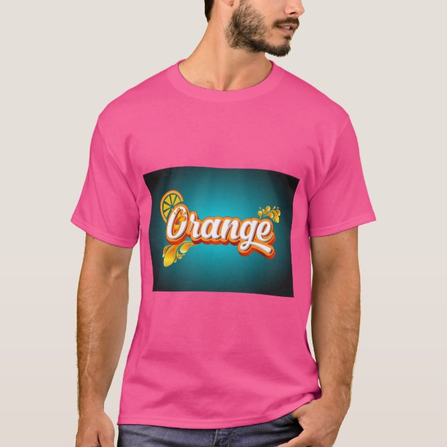 T-shirt med minimal texttryck för vardaglig stil (Framsida)