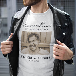 T-shirt med minnesbild för alltid saknad