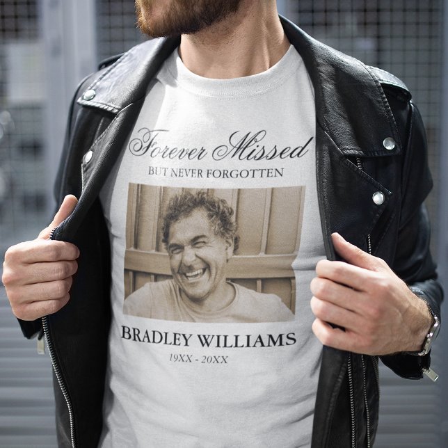T-shirt med minnesbild för alltid saknad (Skapare uppladdad)