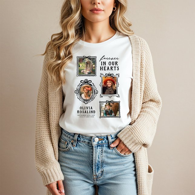 T-shirt med minnescollage och bågram (Skapare uppladdad)