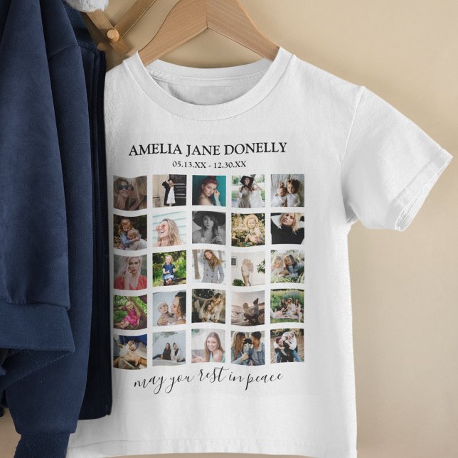 T-shirt med modern minnescollage för barn (Skapare uppladdad)