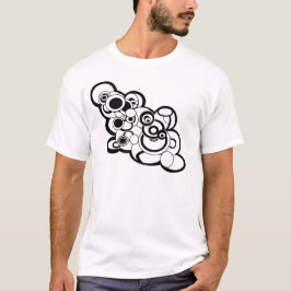 T-shirt med molndesign