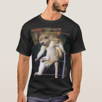 T Shirt med Monkey och Slogan
