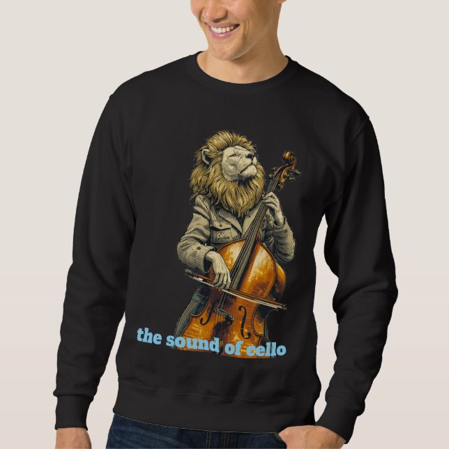 T-shirt med motivet 'cellons ljud' lång ärmad tröja (Framsida)