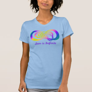 T+Shirt med Multifärgadens geometriska oändlighets T Shirt