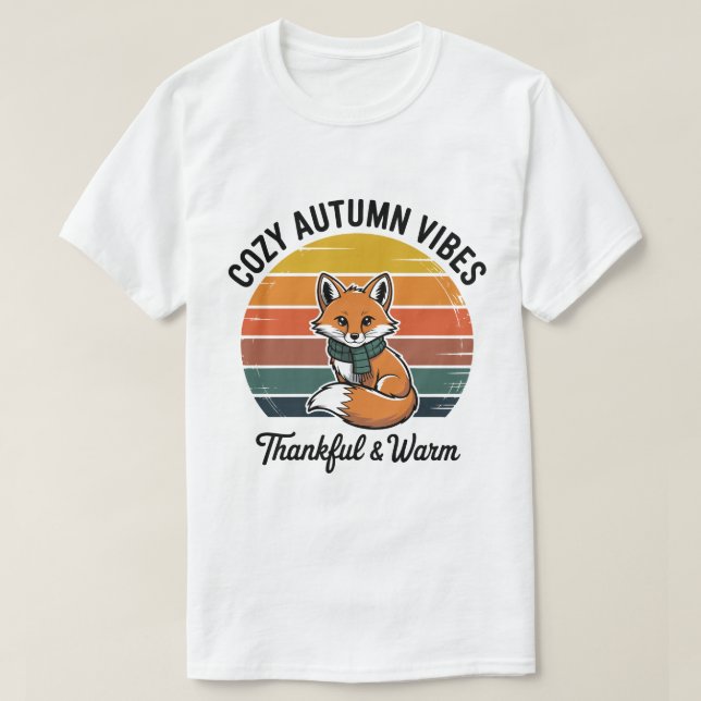 T-shirt med mysiga höstvibbar (Design framsida)