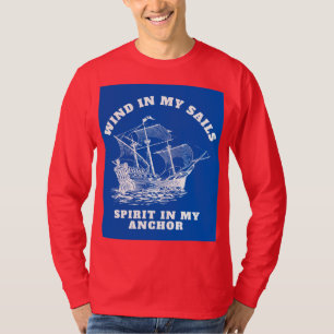 T-shirt med nautisk inspirationscitat