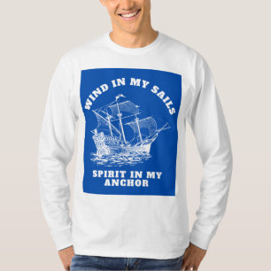T-shirt med nautisk inspirerande slogan