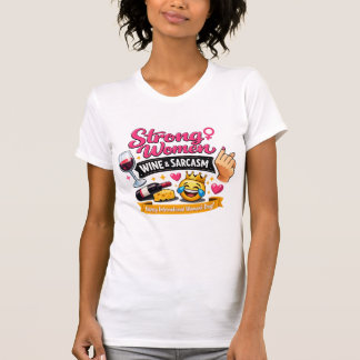 T-shirt med ohejdat kvinnligt chefstema