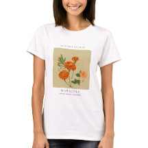 T-shirt med oktober födelsemånadsblomma
