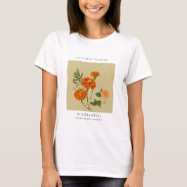 T-shirt med oktober födelsemånadsblomma