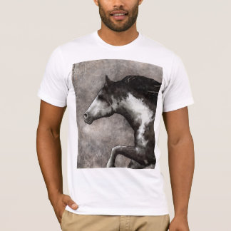 T-Shirt med oöverbryggad övertryckning.