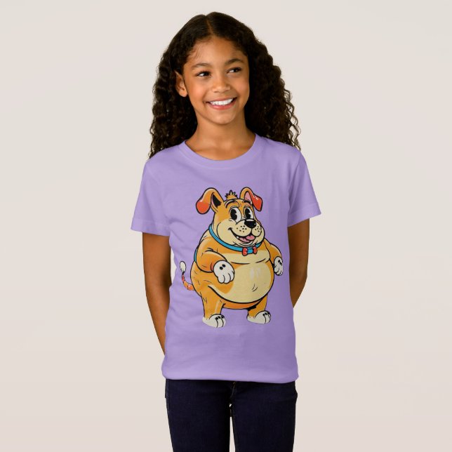 T-shirt med övre Hund (Hel framsida)