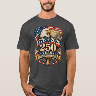 T-shirt med patriotisk USA-design för 250-årsjubil