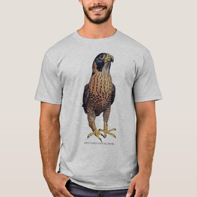 T-shirt med Petunia pilgronsfalk (Framsida)