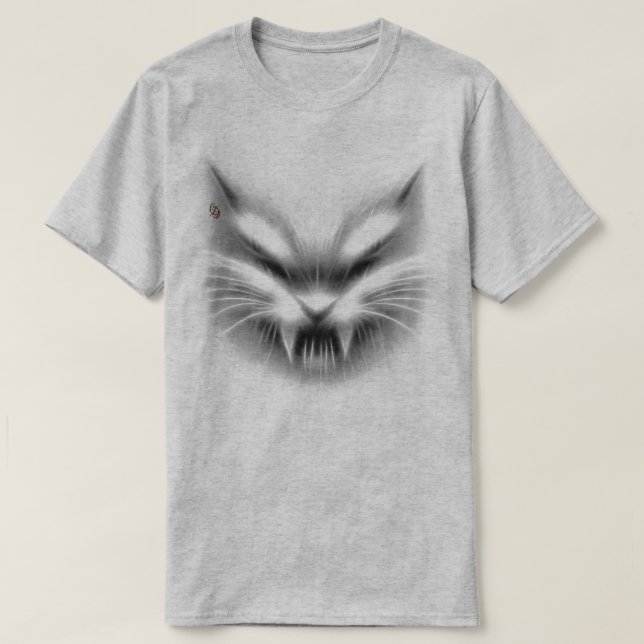 T-shirt med repor av katt (Design framsida)
