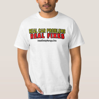 T-shirt med riktiga bilproblem och verkliga lösnin