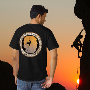 T-shirt med rund design för klippklättring i småst