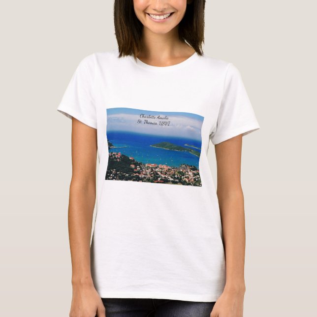 T-shirt med Saint Thomas Photo (Framsida)