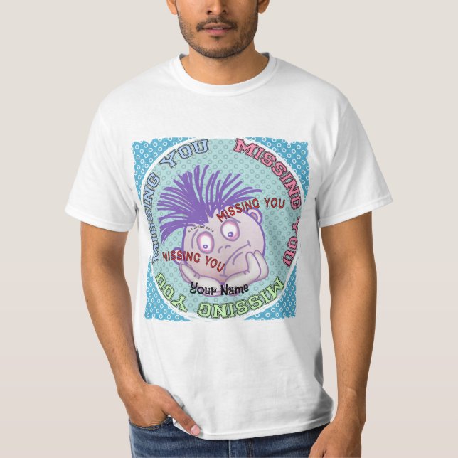 T-shirt med saknad du-ansikte (Framsida)